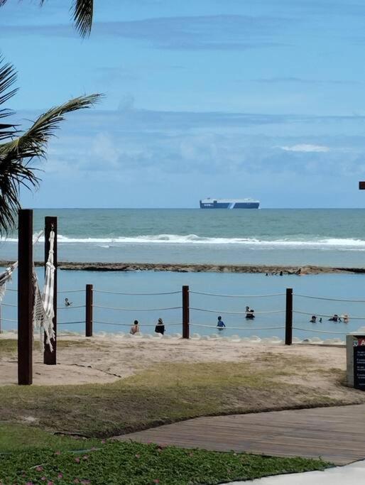 Apt Beira Mar Em Muro Alto Ao Lado Do Nanai Pôrto das Galinhas Exterior foto