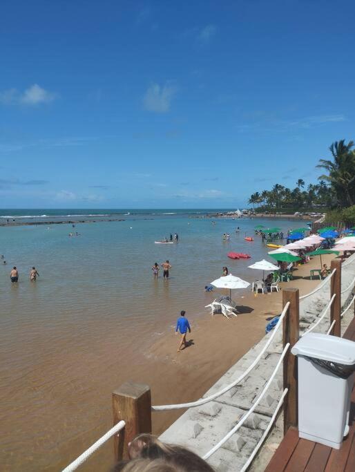 Apt Beira Mar Em Muro Alto Ao Lado Do Nanai Pôrto das Galinhas Exterior foto