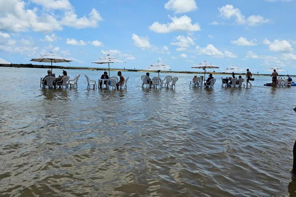 Apt Beira Mar Em Muro Alto Ao Lado Do Nanai Pôrto das Galinhas Exterior foto